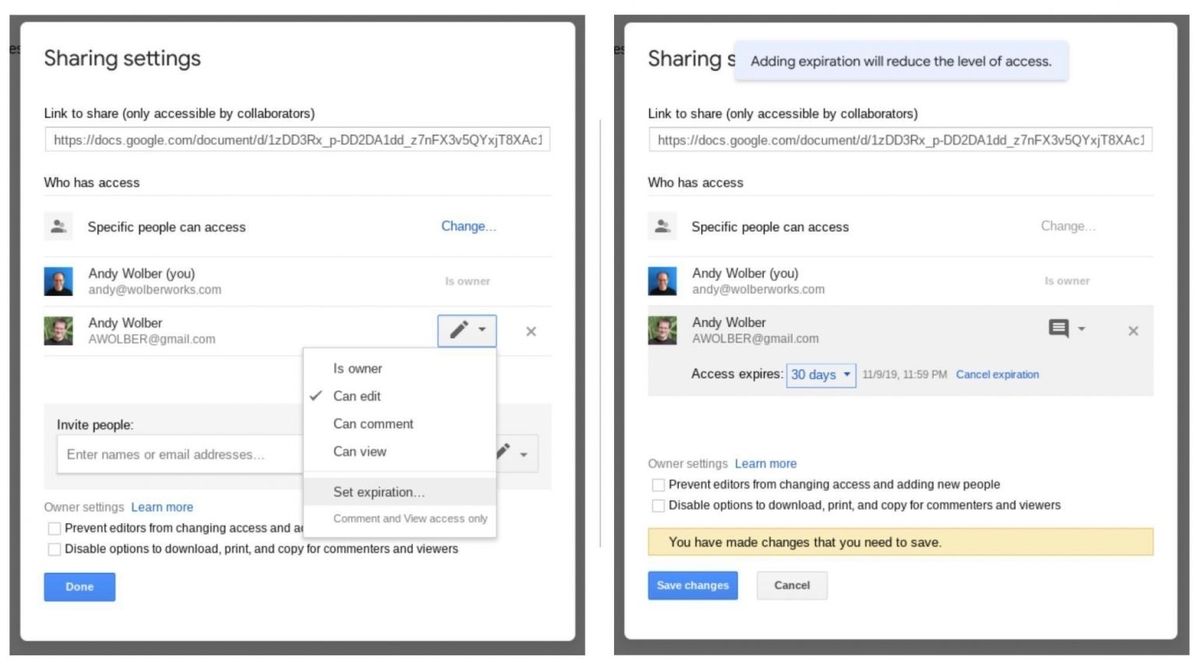 How to share Google Docs, Sheets, and Slides