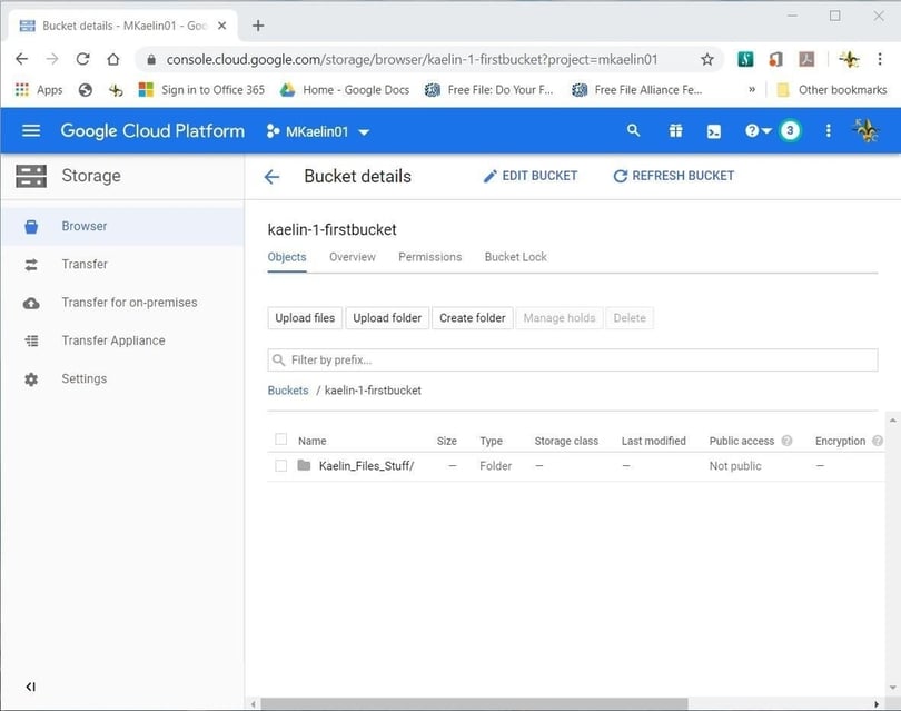 How to create a file storage bucket in Google Cloud Platform - TechRepublic