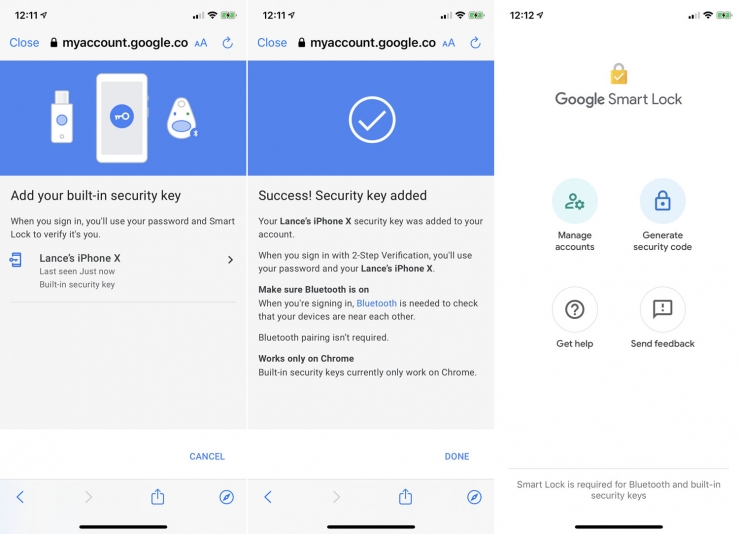 How to use an iPhone or Android device as the security key for your