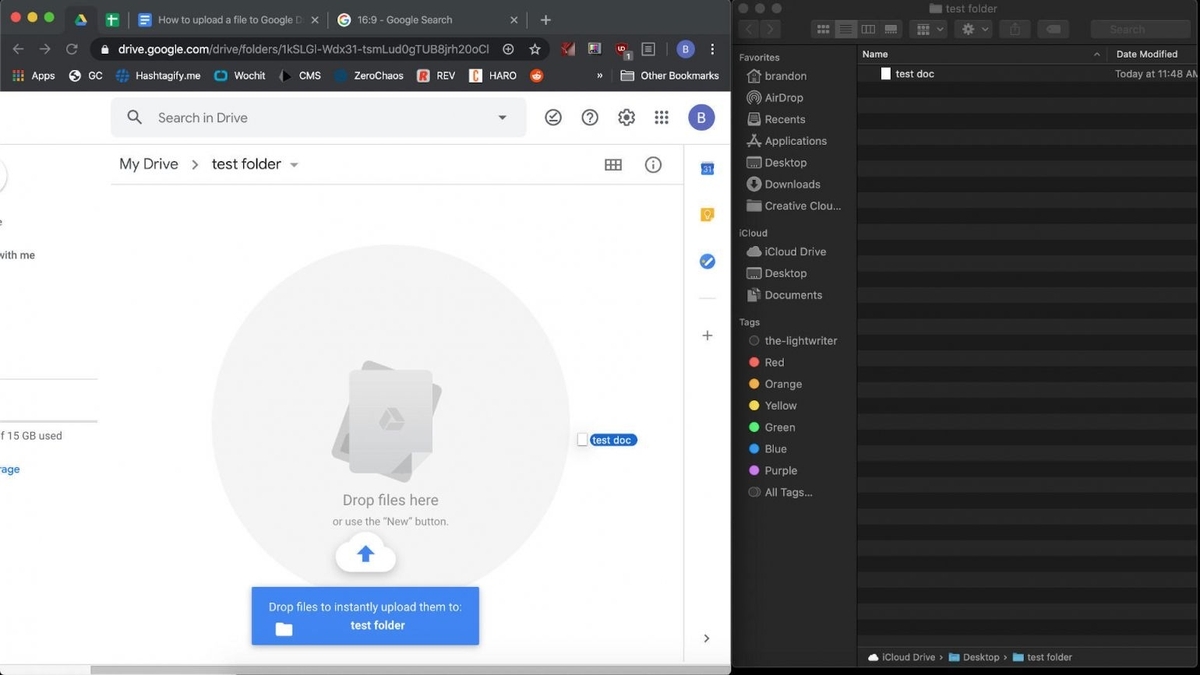 How to upload a file to Google Drive