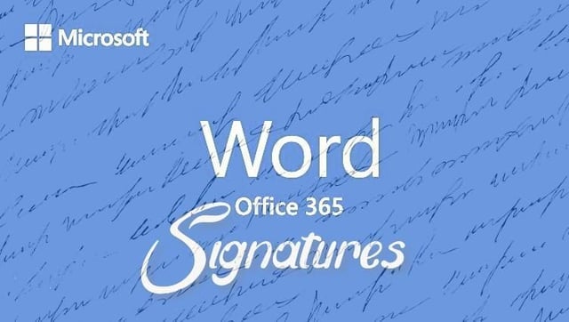 How to add an automated signature to a Microsoft Word document