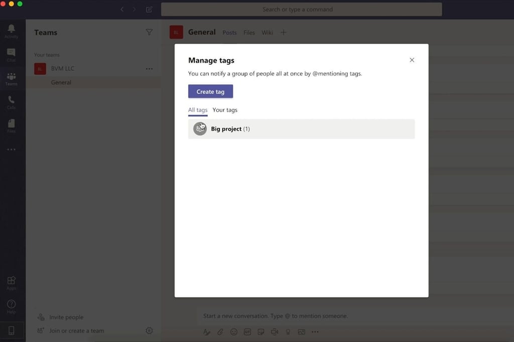Microsoft Teams: How to use tags