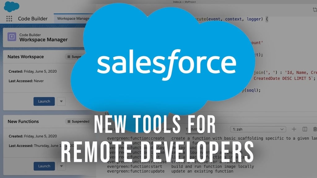 Salesforce announces developer productivity tools built for coders working remotely