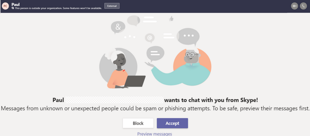 Microsoft Teams and Skype users can now chat together