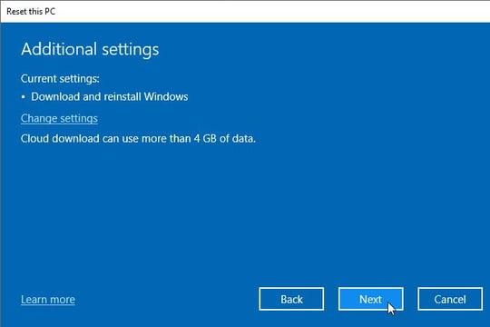How to reinstall Windows 10 from the cloud - TechRepublic