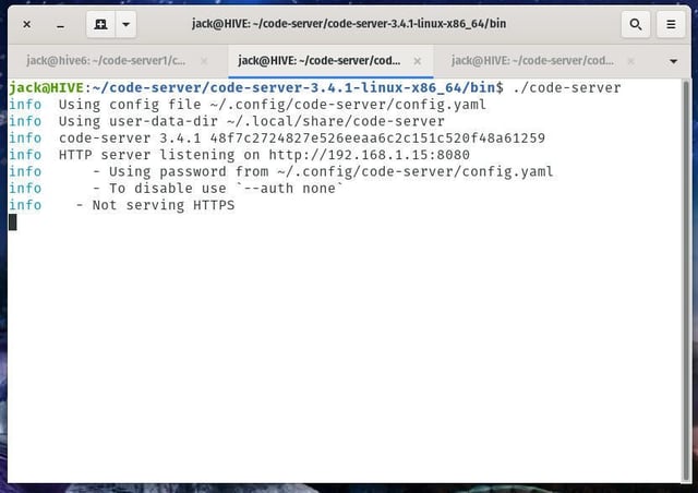 How to run an instance of Visual Studio Code over your network