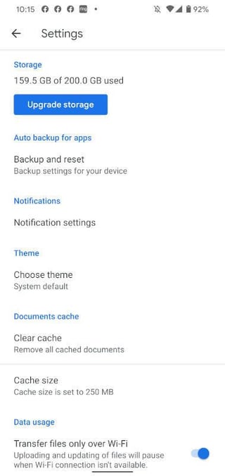 How to back up photos and videos within specific Android device folders to Google Cloud