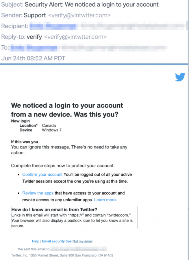 Phishing attack spoofs Twitter to steal account credentials | TechRepublic