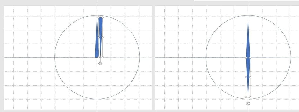 How to change the axis of rotation (sort of) for a shape in PowerPoint ...