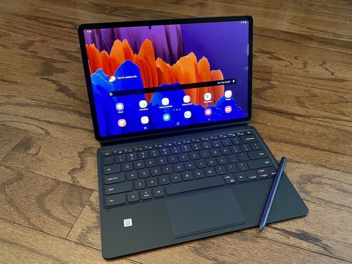 Samsung Galaxy Tab S7 Plus wants to work hard and play games - CNET