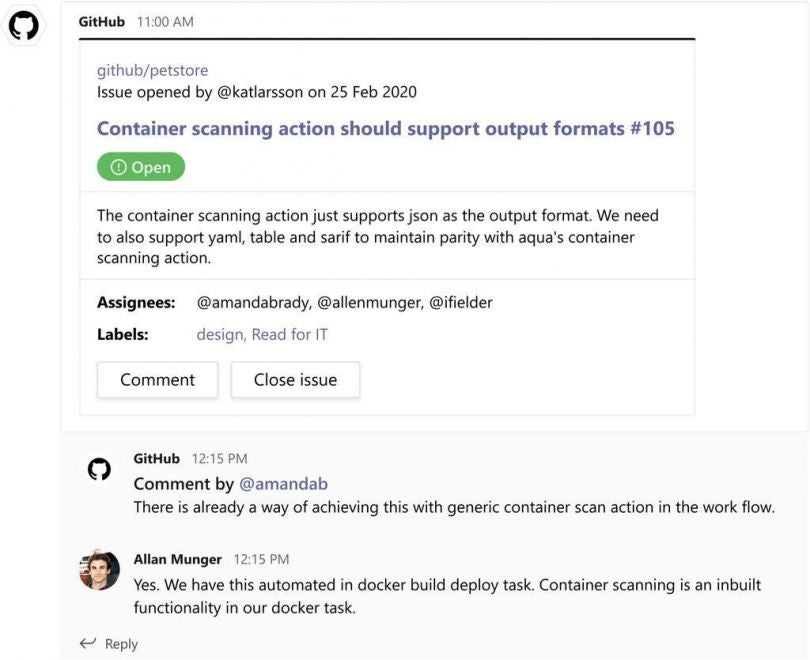 Microsoft Teams Will Now Integrate With GitHub To Help You Manage   Github Issue Opened 810x660 