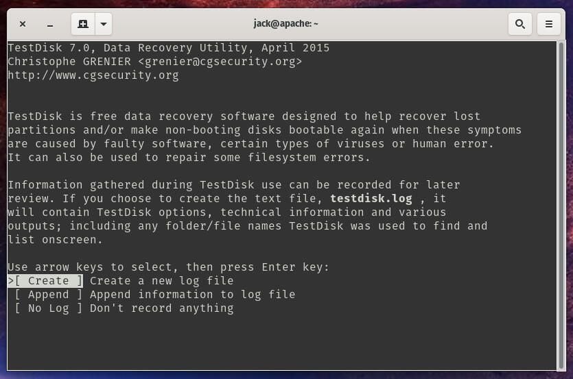 How to recover deleted files in Linux with testdisk