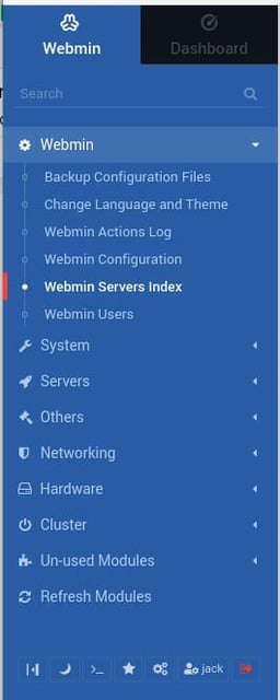 How to cluster Webmin servers for a single point of amin entry