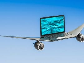 Flying laptop