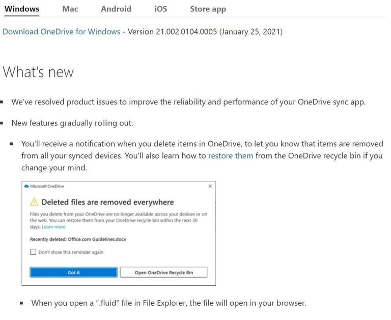 Current One Drive Version How to determine which version of Microsoft OneDrive you are using and ...
