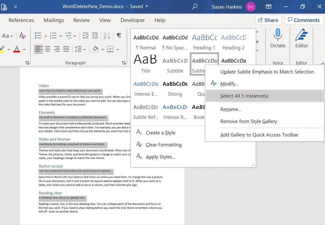 在 Microsoft Word 中快速删除段落的两种方法