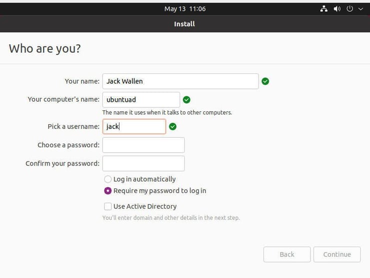 How to connect Ubuntu Linux Desktop 21.04 to an Active Directory domain