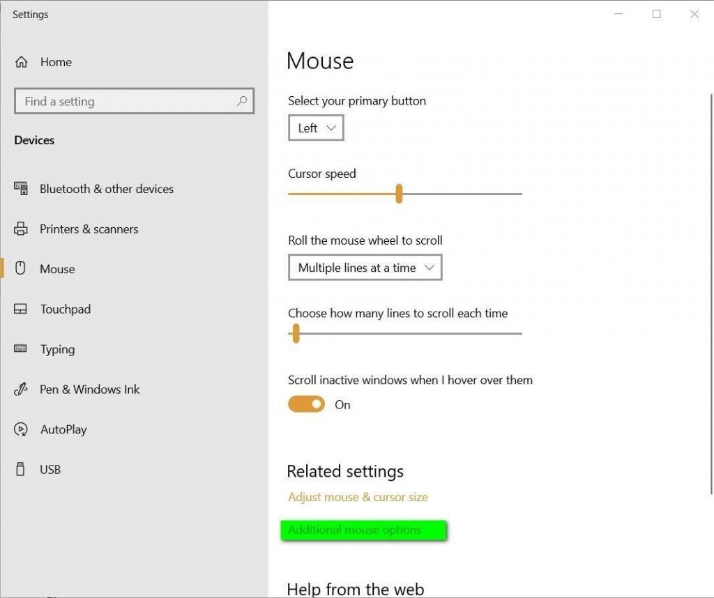 How to add a highlighter to your mouse pointer in Windows 10 | TechRepublic