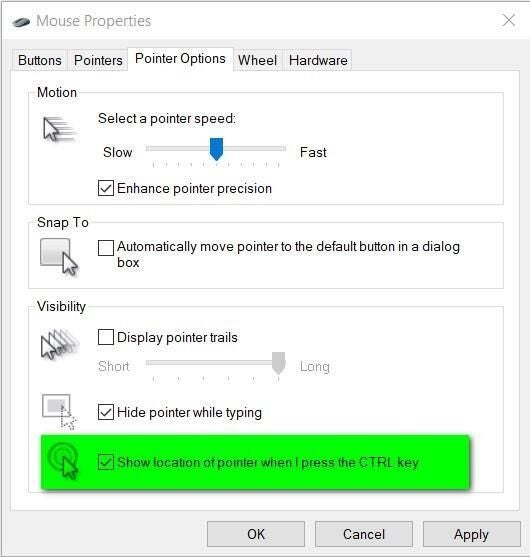 presentation pointer with mouse