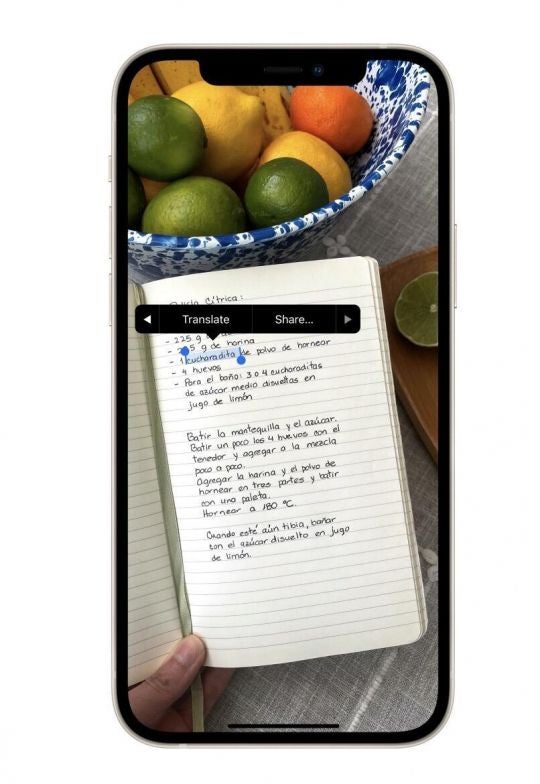 как выделить текст на скриншоте ios 15