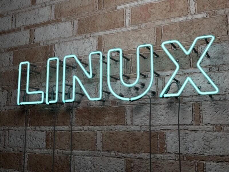 Linux neon sign