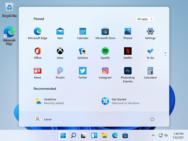Start menu