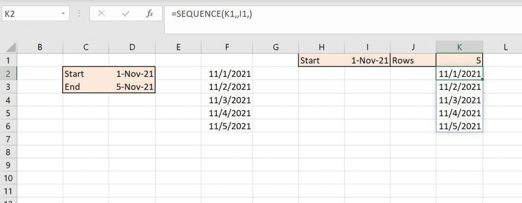 How to use Microsoft 365's dynamic array function SEQUENCE() to create ...