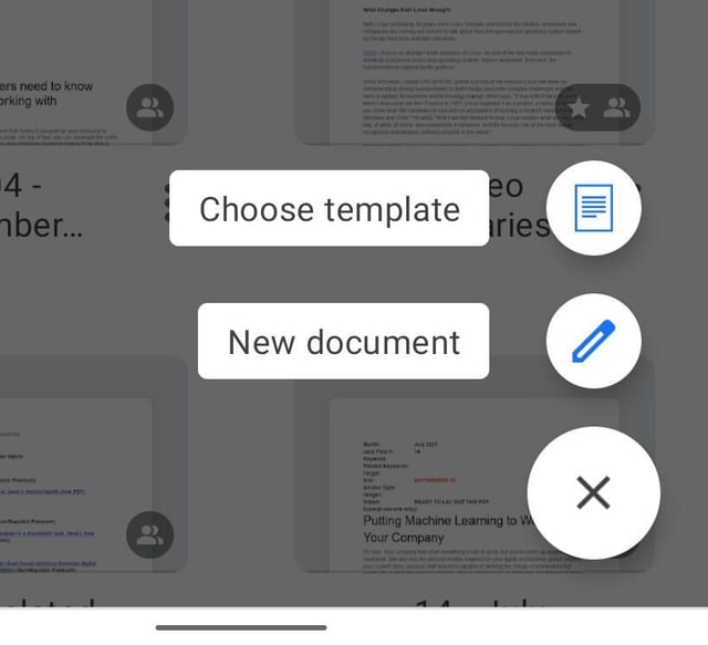 How to enable .docx creation in the Google Docs app