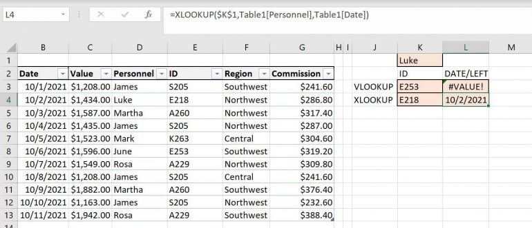 How to use the newish XLOOKUP() dynamic array function in Excel ...