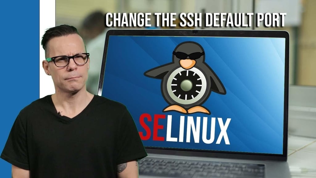 You can configure SSH to use a non-standard port with SELinux set to enforcing