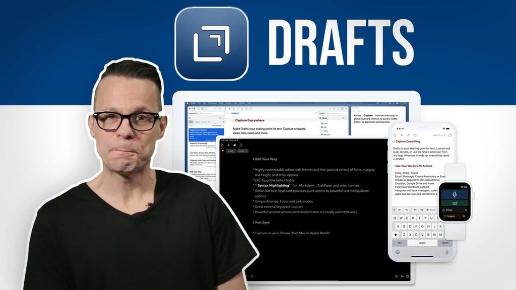 Drafts is the multi-purpose text editor on macOS that does it all