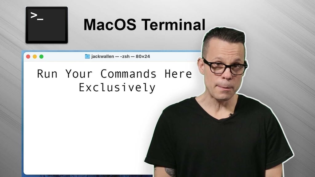 Intro to the terminal window on macOS