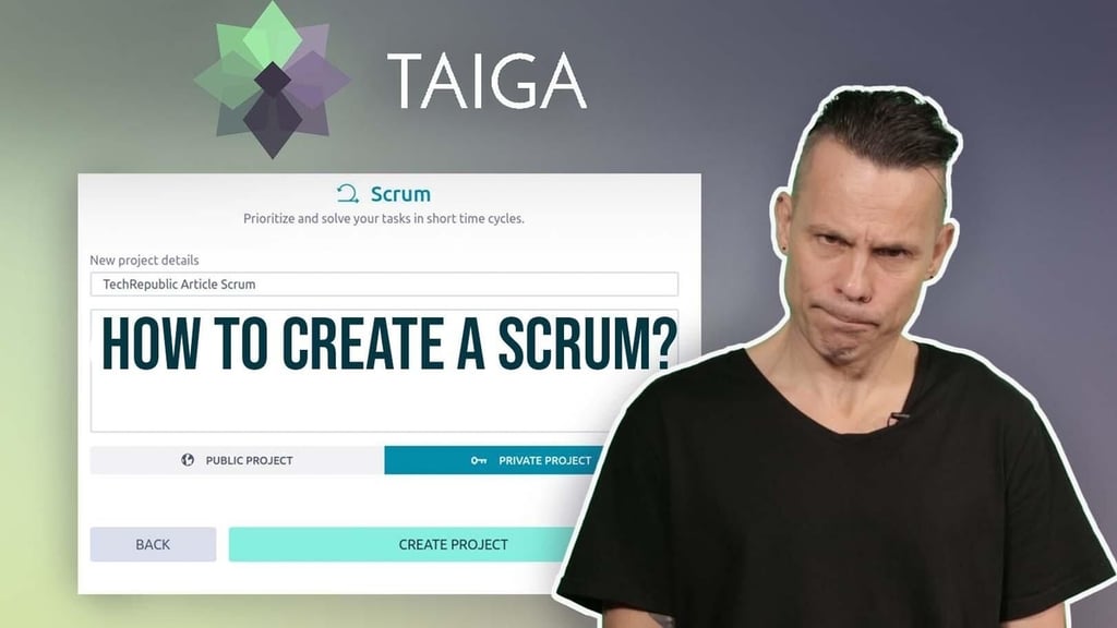 How to use Taiga to create a scrum for more agile project management