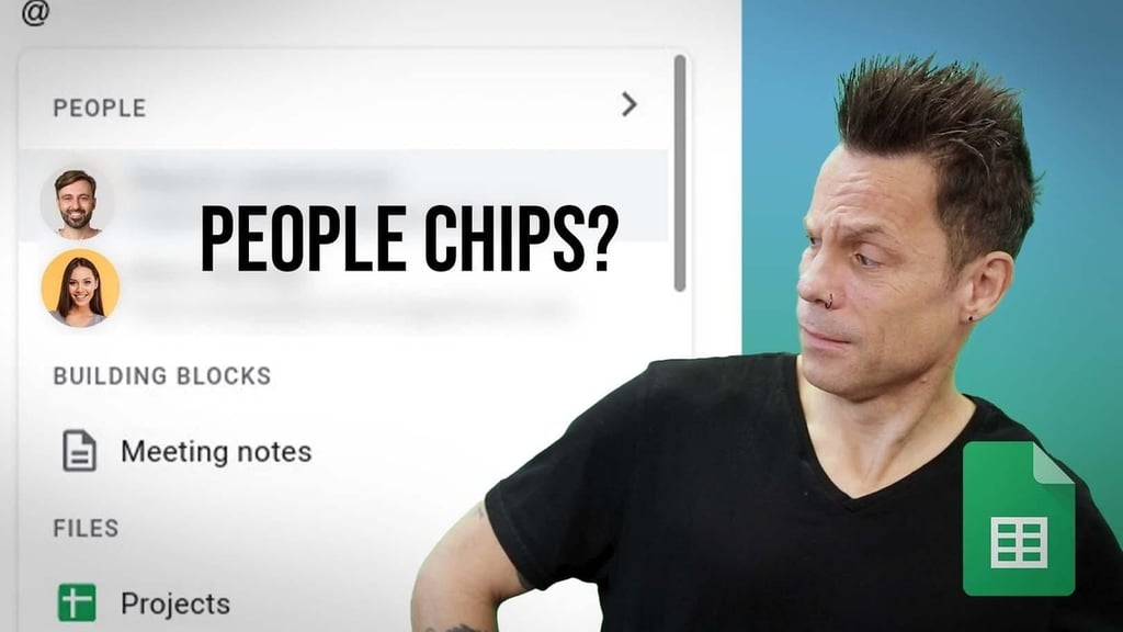 What are People Chips in Google Sheets?