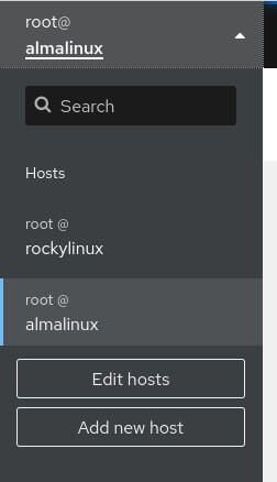 How to manage a remote host via Cockpit