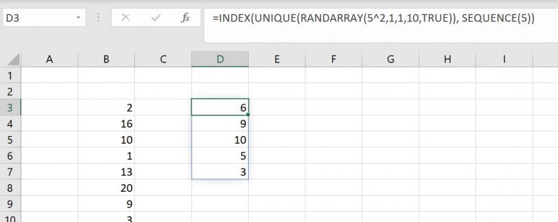 How to generate random numbers with no duplicates in Excel - TechRepublic