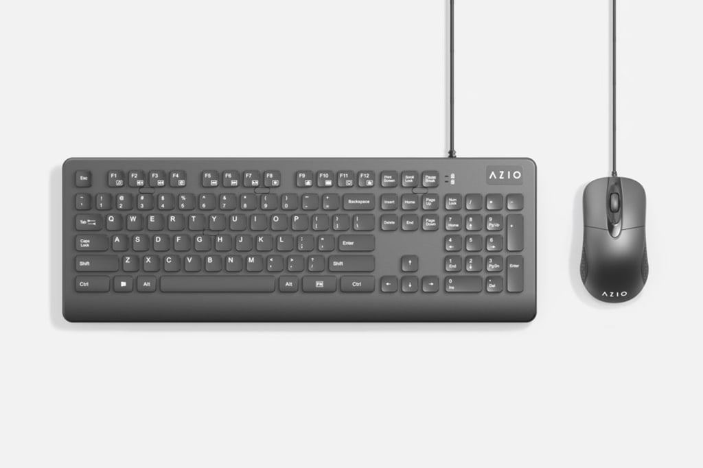 This keyboard and mouse bundle fends off bacteria and germs