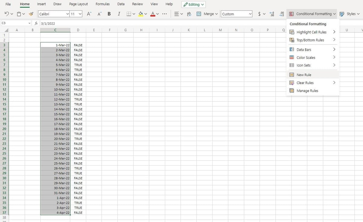 如何使用新的条件格式选项在 Excel 中突出显示日期，从而更高效地在线工作 - Flnug.com