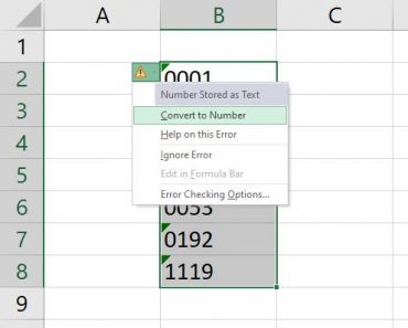 4 quick and easy ways to convert numbers stored as text to real numbers ...