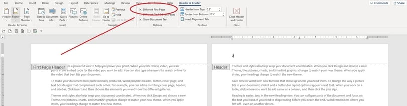 How to make different headers and footers in Word - TechRepublic