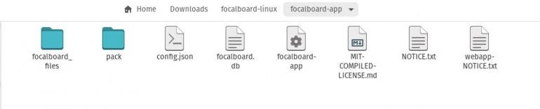 The focalboard-app file is how you launch the app.