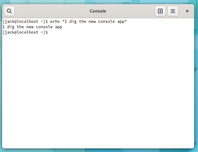 Console is the new gnome-terminal is a stripped-down, clean, user-friendly terminal window.