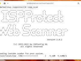 Launching ISPProtect immediately reveals the welcome screen.