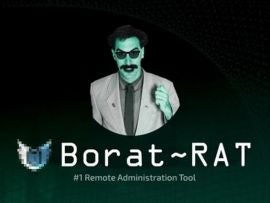 Picture of Borat with "Borat Rat"