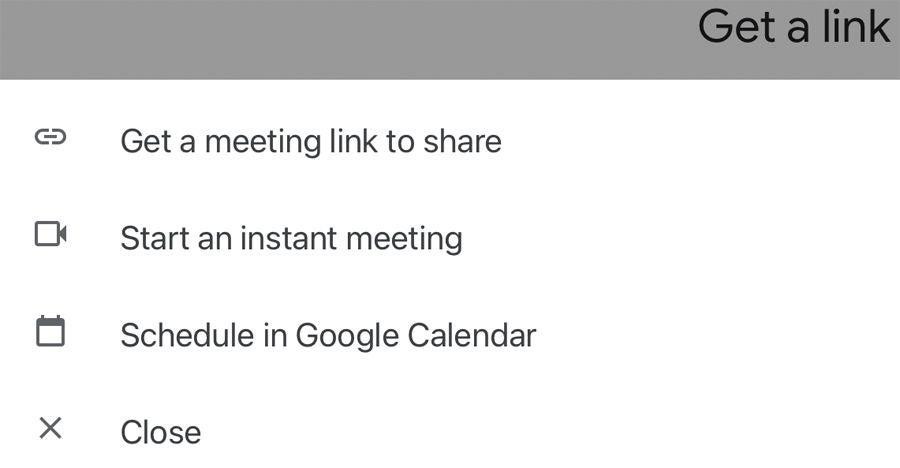 Scheduling a meeting.