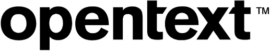 The OpenText logo.