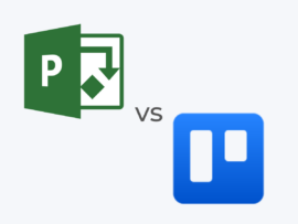 The Microsoft Project and Trello logos.