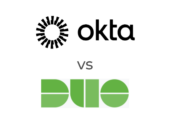 Okta and Duo logos.