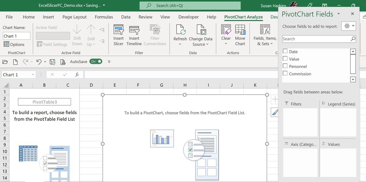 How to convert a Microsoft Excel slicer into a series of filtering ...