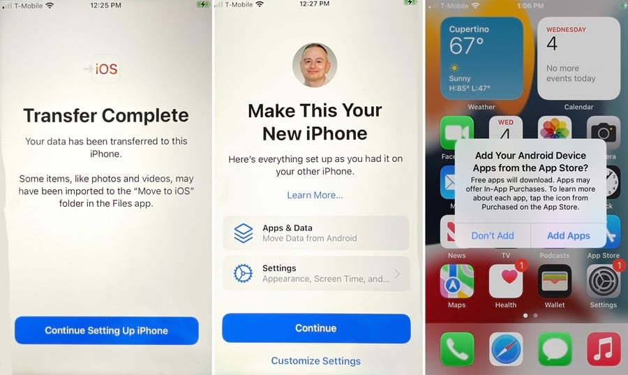 how to move your phone number from android to iphone